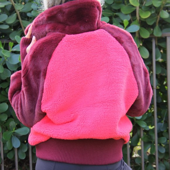 UGG Red and Burgundy Bomber Jacket - Picture 8 of 9